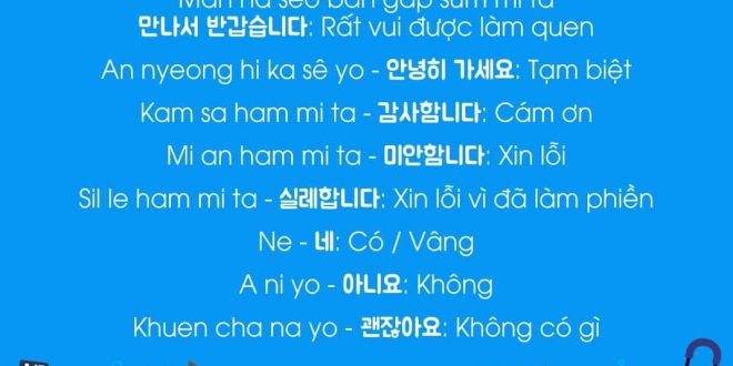 Những Câu Giao Tiếp Tiếng Hàn Khi Đi Du Lịch Hàn Quốc